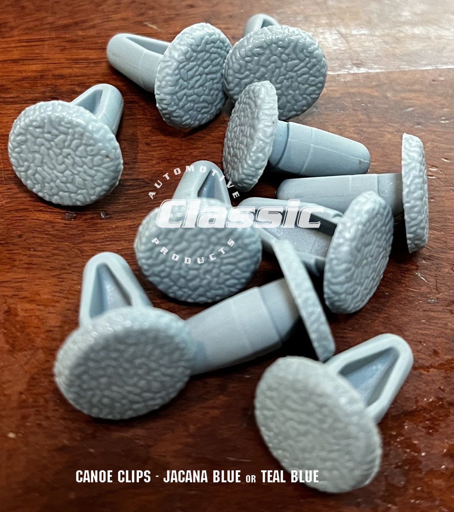 CANOE CLIP - JACANA BLUE or TEAL (Quantity 10)