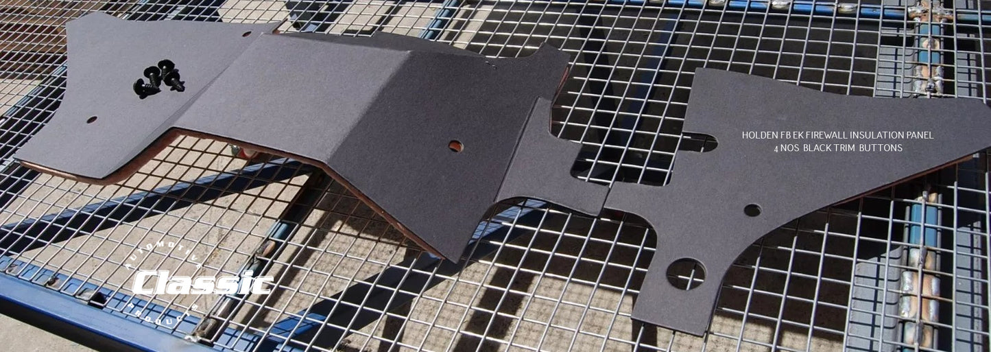 HOLDEN FB EK FRONT FIREWALL INSULATION PANEL & 4 NOS PLUGS