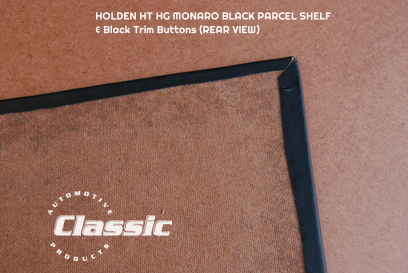HOLDEN HT HG MONARO PARCEL SHELF BLACK & 4 Black Trim Buttons