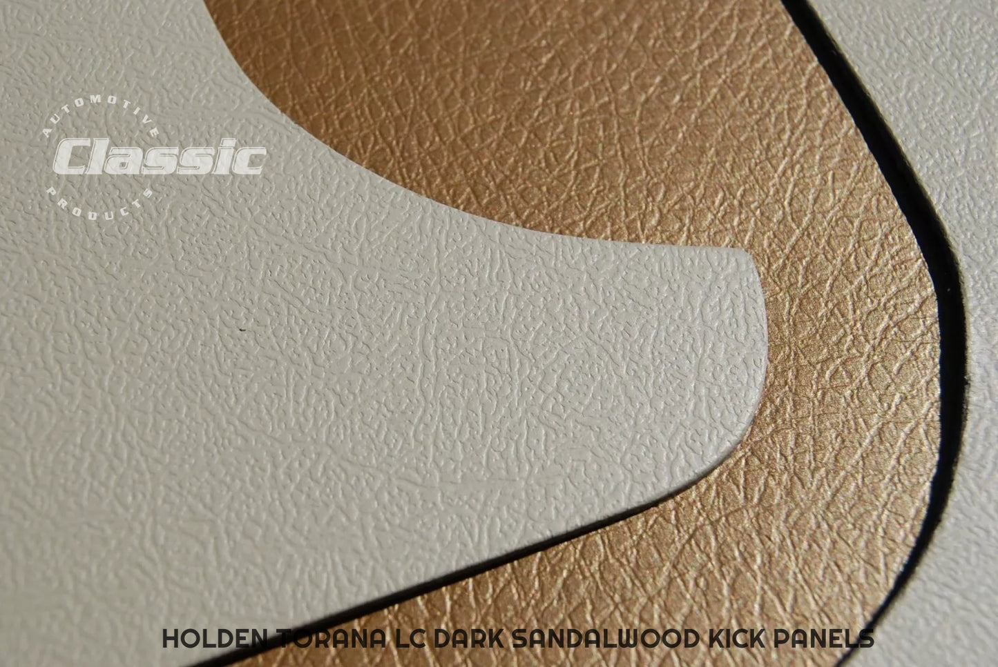 HOLDEN TORANA LC Side Kick Panels DARK SANDALWOOD (pair) Trim Code 48
