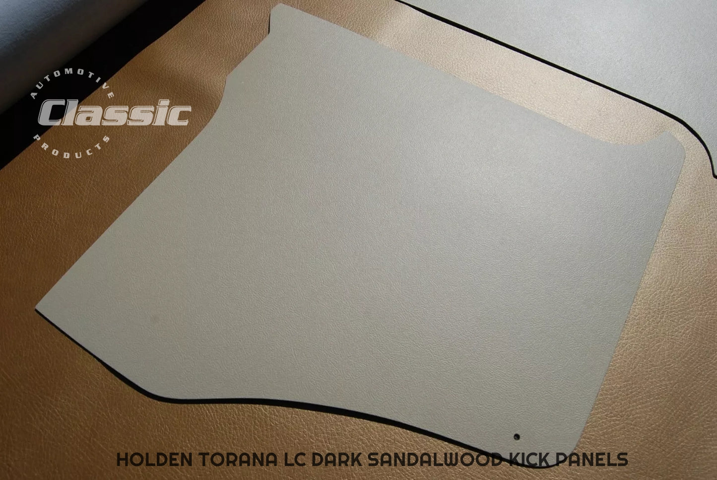 HOLDEN TORANA LC Side Kick Panels DARK SANDALWOOD (pair) Trim Code 48