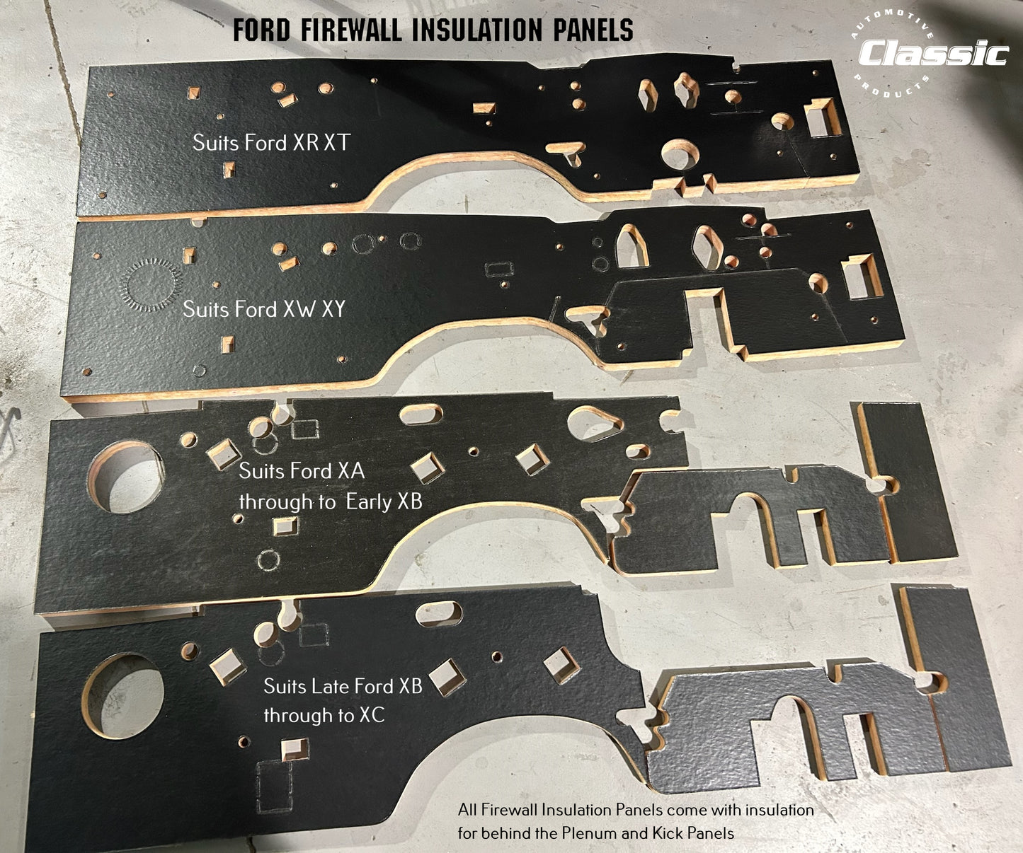 FORD XR XT FRONT FIREWALL UNDER DASH INSULATION PANEL