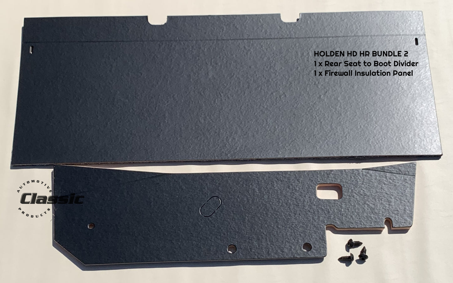 HOLDEN HD HR BUNDLE 2: Rear Seat Panel + Firewall Insulation Panel
