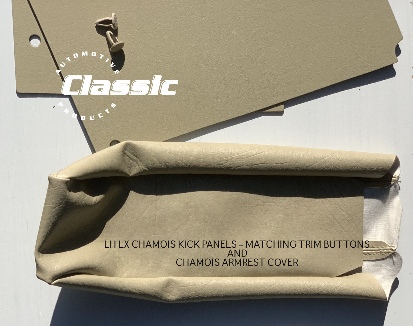 HOLDEN LH LX Side Kick Panels CHAMOIS & CHAMOIS Armrest Cover