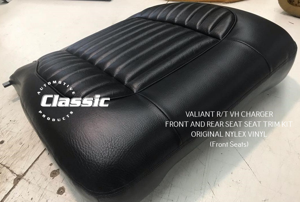 VALIANT R/T VH CHARGER FRONT AND REAR SEAT SEAT TRIM KIT ORIGINAL NYLEX VINYL