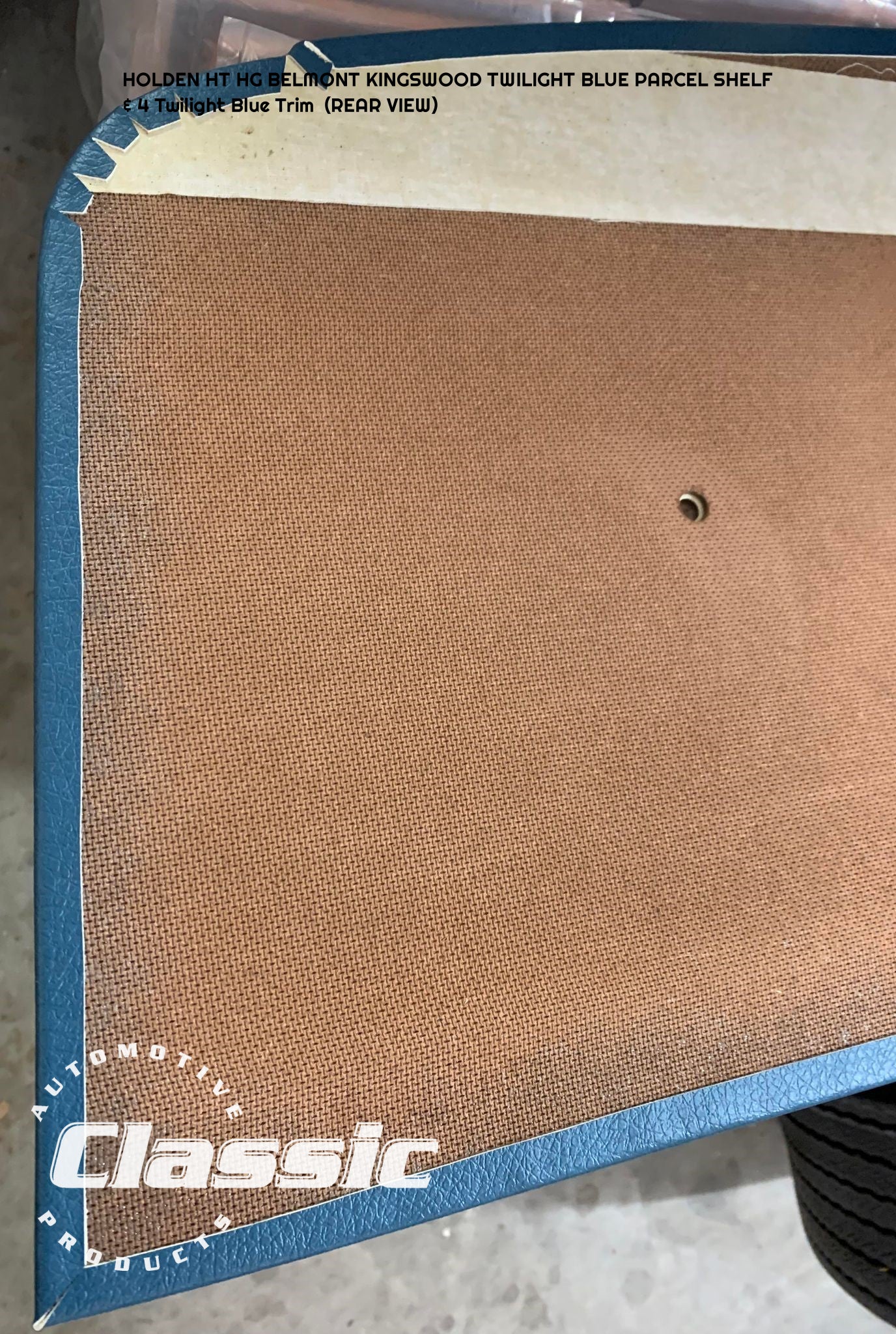 HOLDEN HT HG BELMONT KINGSWOOD PARCEL SHELF TWILIGHT BLUE & 4 Twilight Blue Trim Buttons