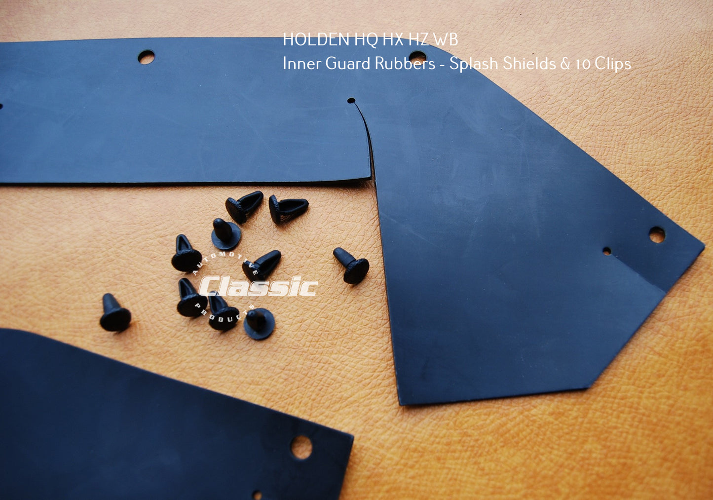 HOLDEN HQ HJ HX HZ WB Inner Guard Splash Shield Including 10 Clips