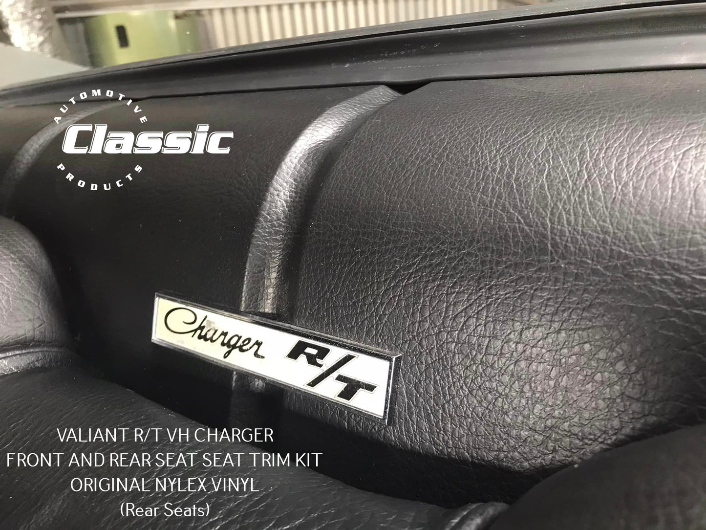 VALIANT R/T VH CHARGER FRONT AND REAR SEAT SEAT TRIM KIT ORIGINAL NYLEX VINYL