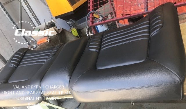 VALIANT R/T VH CHARGER FRONT AND REAR SEAT SEAT TRIM KIT ORIGINAL NYLEX VINYL