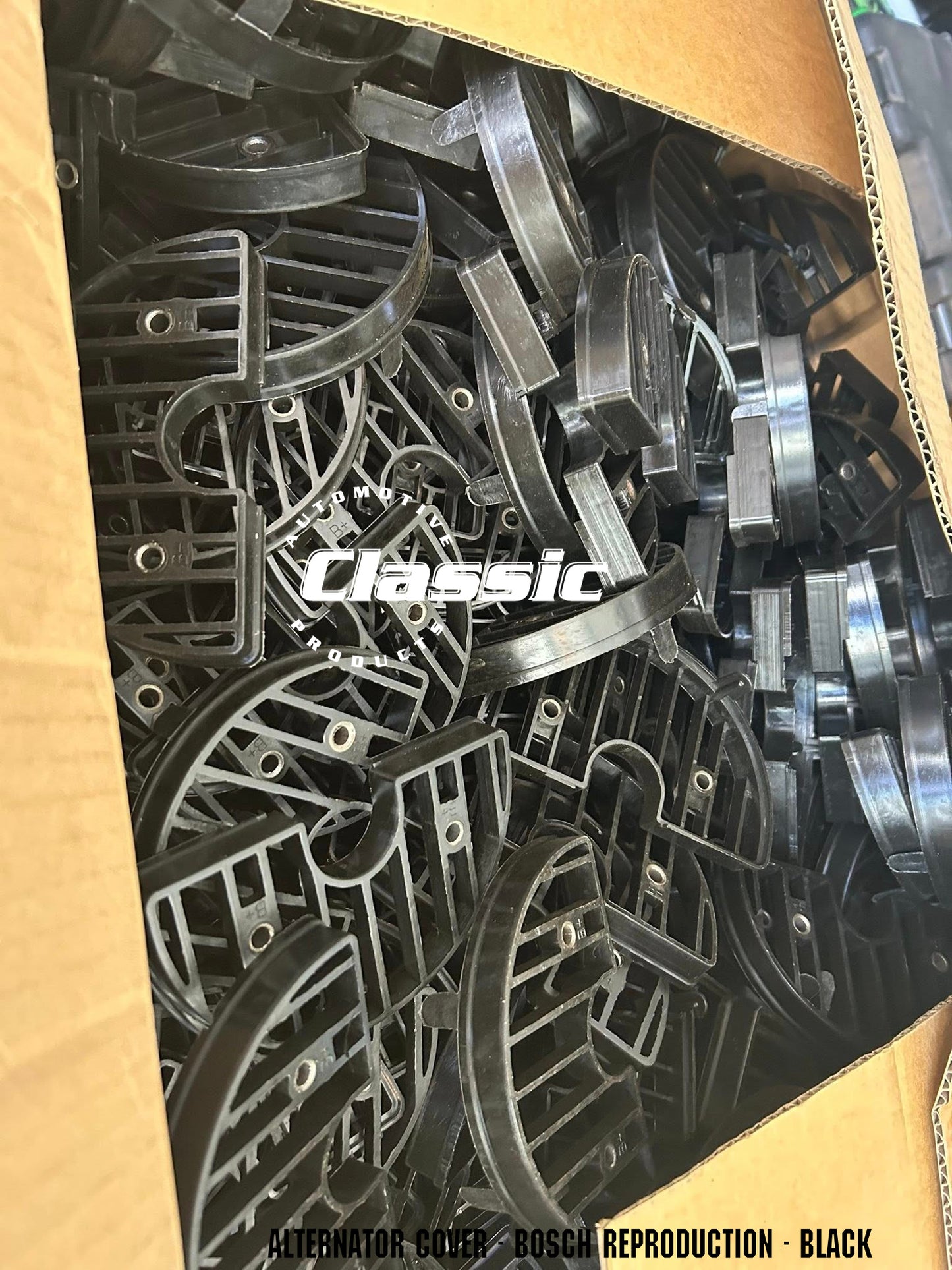 ALTERNATOR COVER BOSCH REPRODUCTION - BLACK