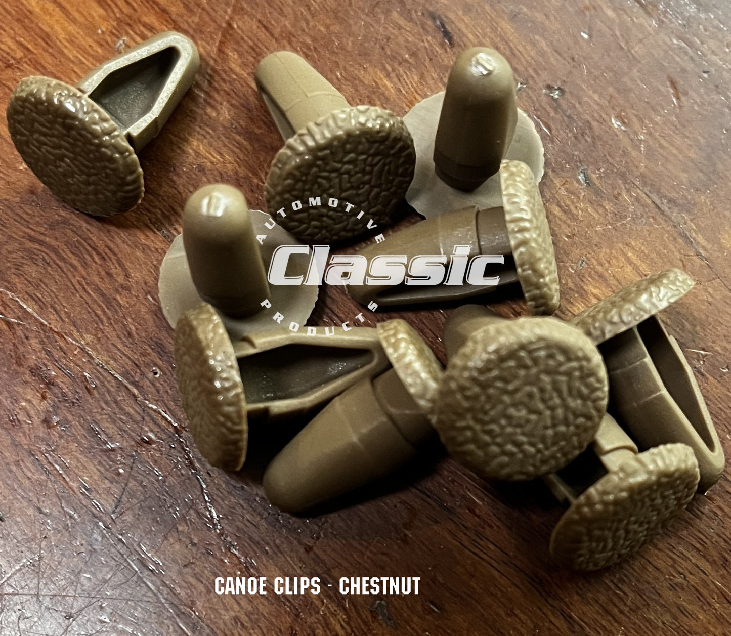 CANOE CLIP - CHESTNUT (Quantity 10)
