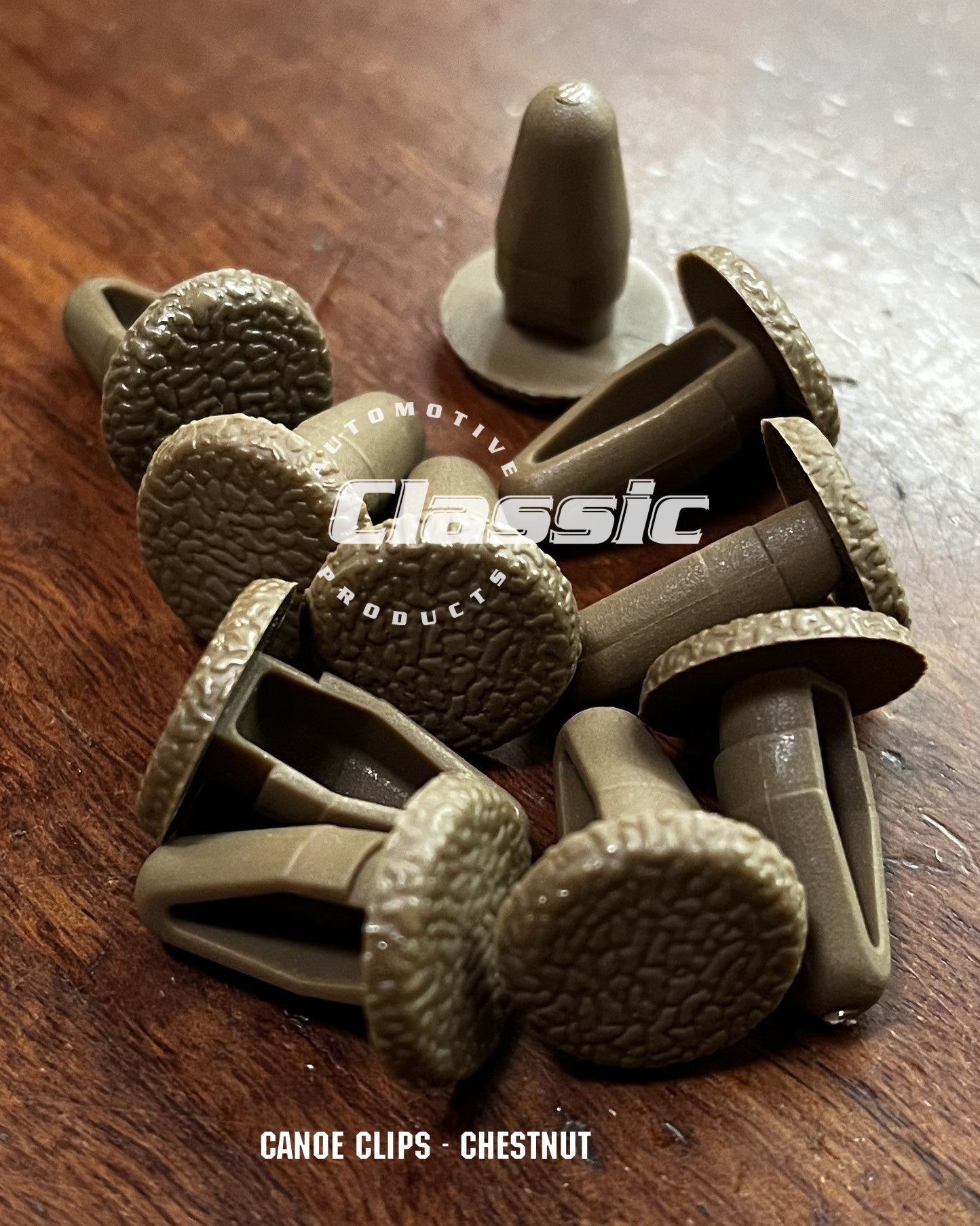 CANOE CLIP - CHESTNUT (Quantity 10)
