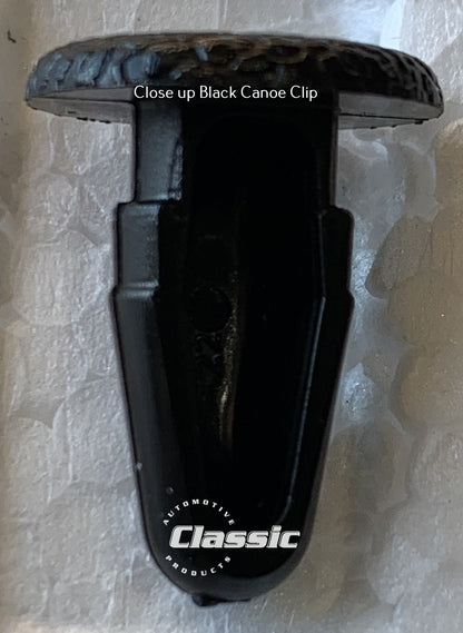 HOLDEN HQ EARLY Pre 10/73 Side Kick Panels BLACK (pair) Inc 2 Black Trim Buttons
