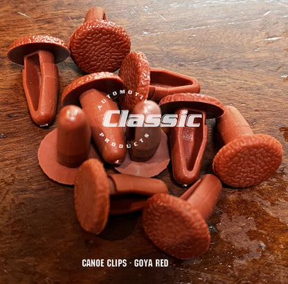 CANOE CLIP - GOYA RED (Quantity 10)