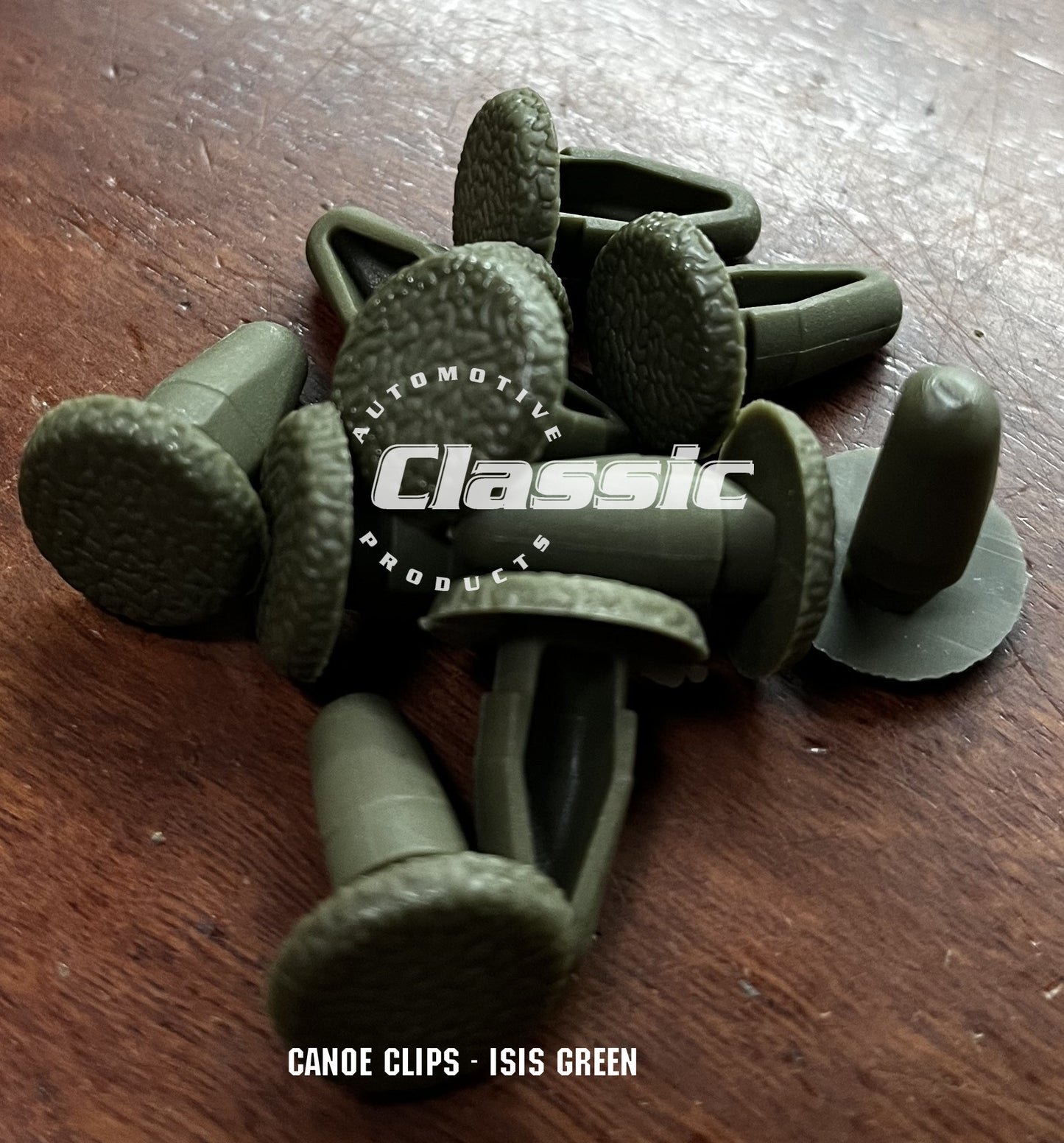 CANOE CLIP - ISIS GREEN (Quantity 10)