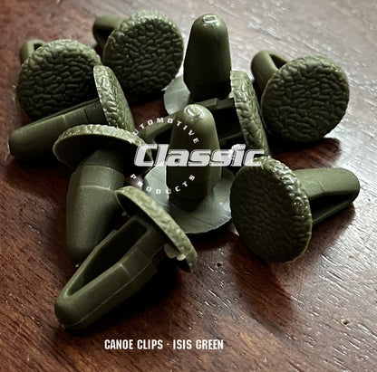 CANOE CLIP - ISIS GREEN (Quantity 10)