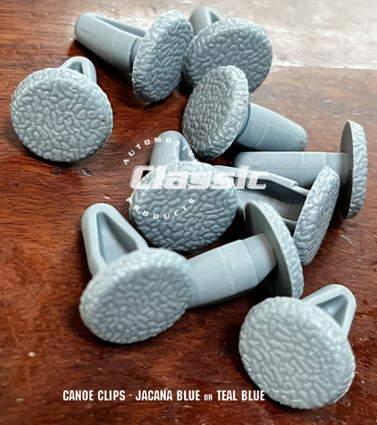 CANOE CLIP - JACANA BLUE or TEAL (Quantity 10)