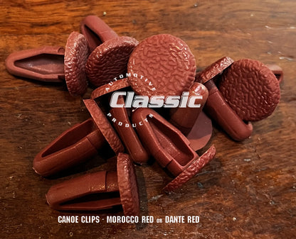 CANOE CLIP - MOROCCO RED or DANTE RED (Quantity 10)