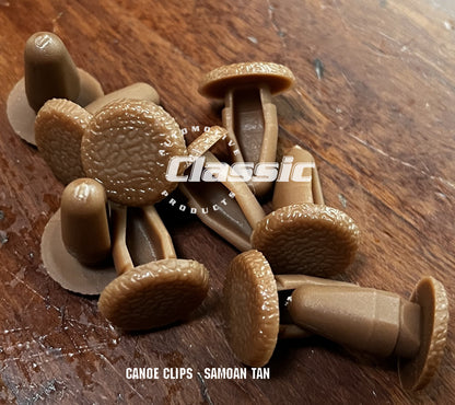 CANOE CLIP - SAMOAN TAN (Quantity 10)
