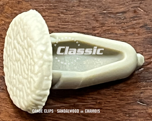 CANOE CLIP - SANDALWOOD or CHAMOIS (Quantity 10)
