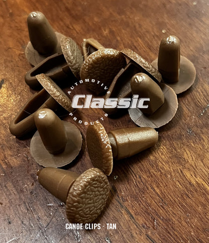 CANOE CLIP - TAN (Quantity 10)