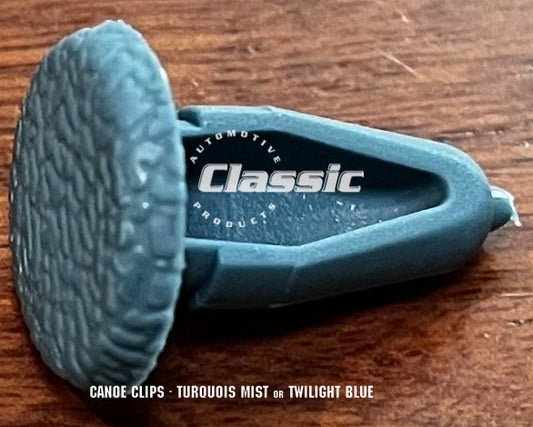 CANOE CLIP - TURQUOIS MIST or TWILIGHT BLUE (qty 10)