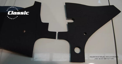 HOLDEN FB EK FRONT FIREWALL INSULATION PANEL & 4 NOS PLUGS
