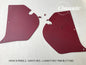 HOLDEN HR Side Kick Panels DANTE RED (pair) Inc Dante Red Trim Buttons