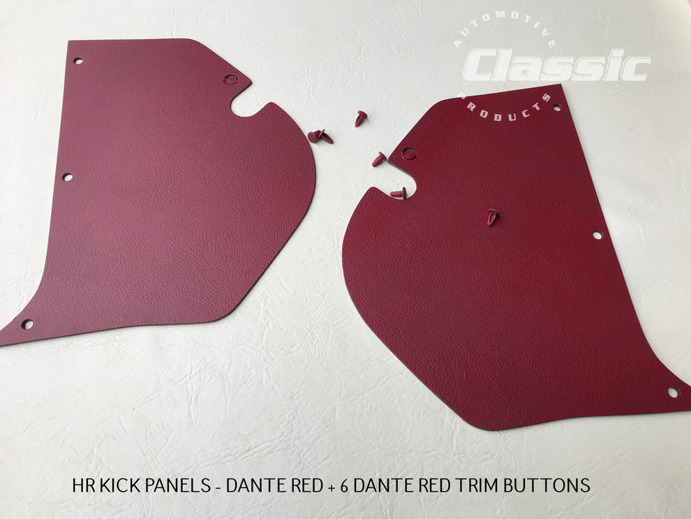 HOLDEN HR Side Kick Panels DANTE RED (pair) Inc Dante Red Trim Buttons ...