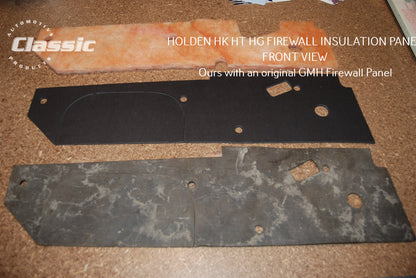 HOLDEN HK HT HG FRONT FIREWALL INSULATION PANEL & 3 NOS PLUGS