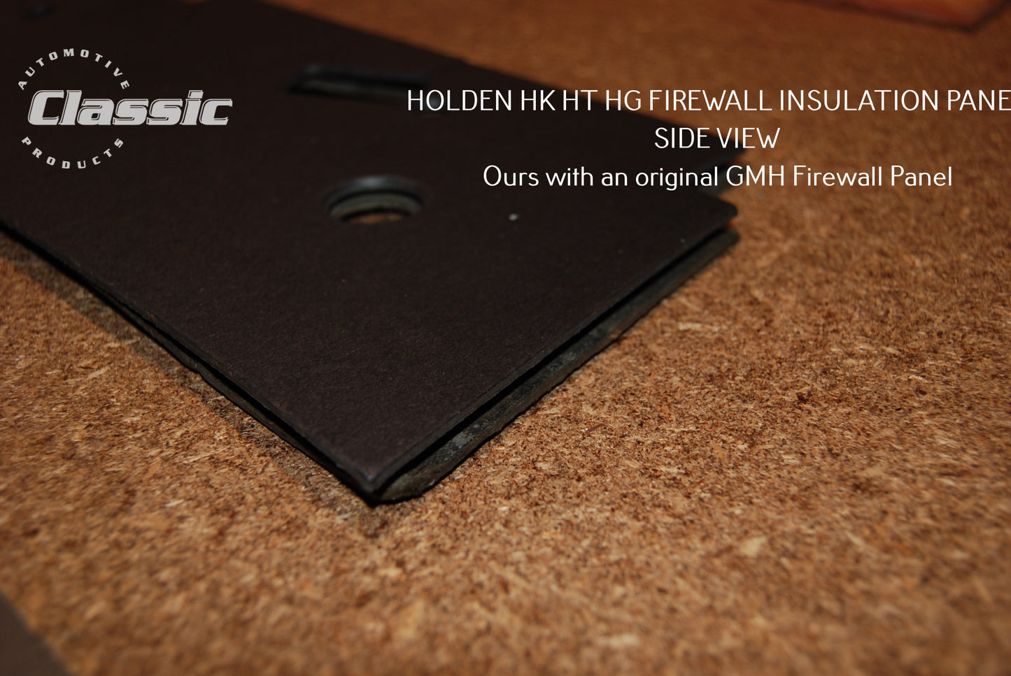HOLDEN HK HT HG FRONT FIREWALL INSULATION PANEL & 3 NOS PLUGS