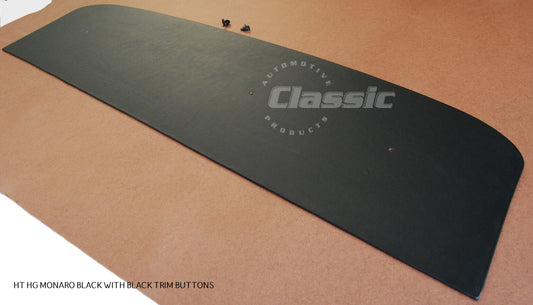 HOLDEN  HT HG MONARO PARCEL SHELF BLACK & 4 Black Trim Buttons