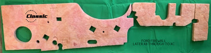 FORD LATE XB through to XC FRONT FIREWALL UNDER DASH INSULATION PANEL