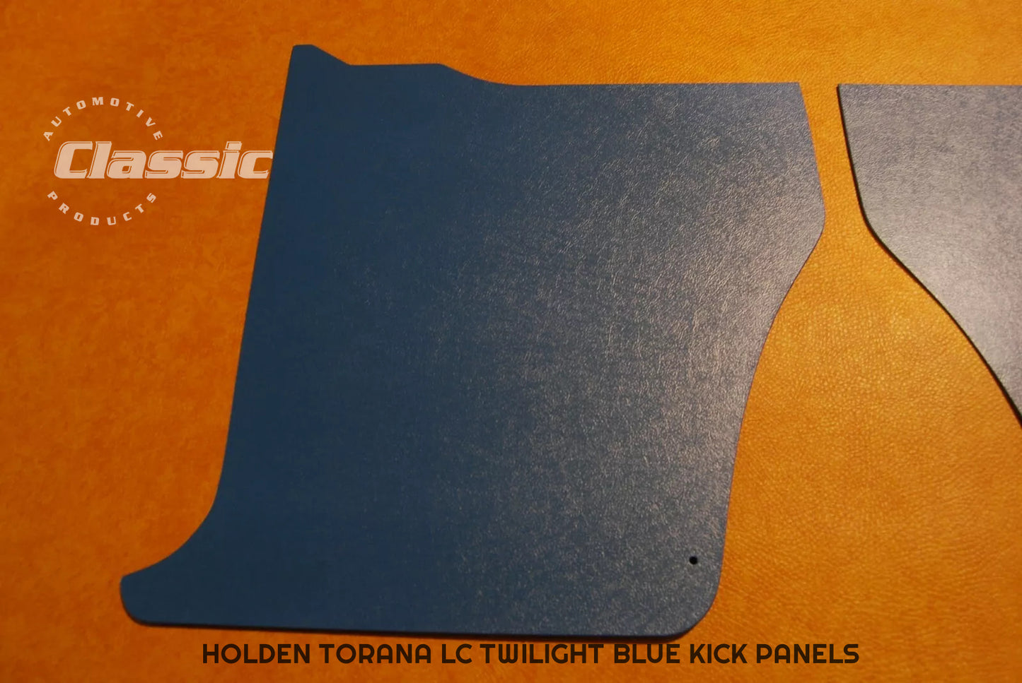 HOLDEN TORANA LC Side Kick Panels TWILIGHT BLUE (pair) Trim Code 44