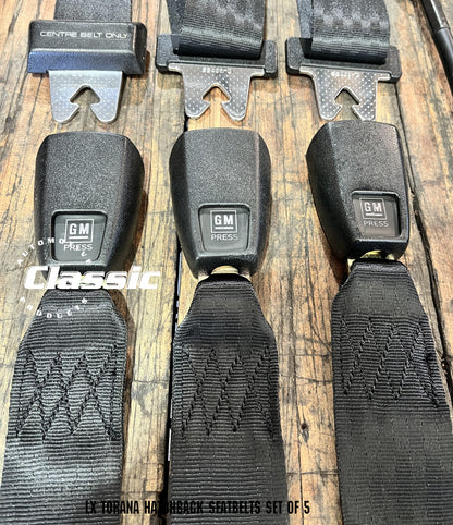 HOLDEN LX TORANA HATCHBACK SEATBELTS