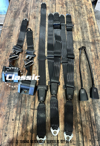 HOLDEN LX TORANA HATCHBACK SEATBELTS