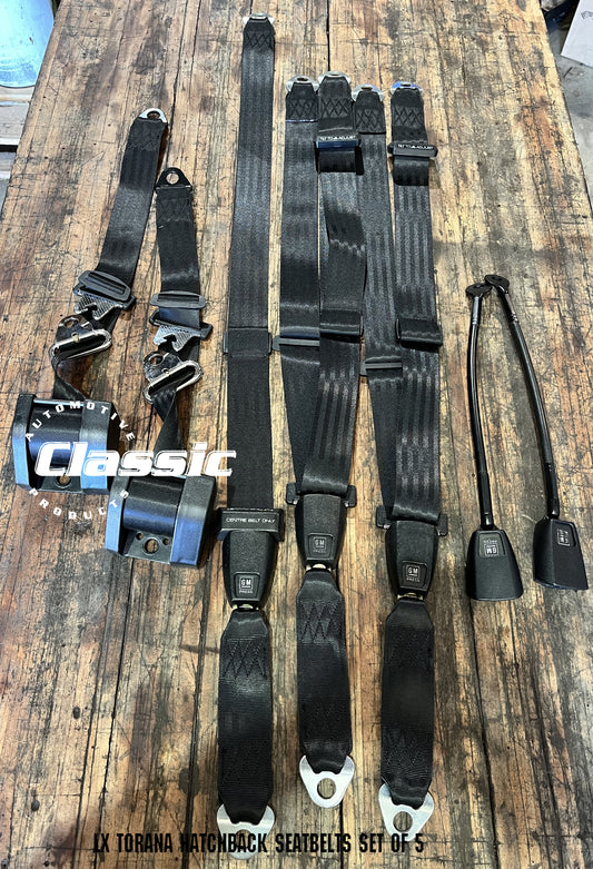 HOLDEN LX TORANA HATCHBACK SEATBELTS