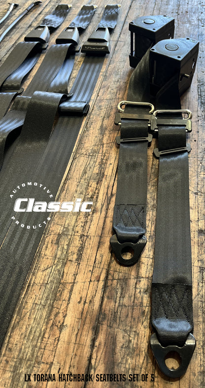 HOLDEN LX TORANA HATCHBACK SEATBELTS