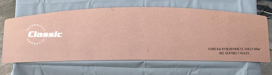 FORD XW XY REAR PARCEL SHELF RAW (ready for painting or covering) NO SEATBELT HOLES
