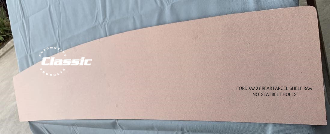 FORD XW XY REAR PARCEL SHELF RAW (ready for painting or covering) NO SEATBELT HOLES