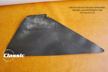 FORD XW XY ZC ZD HEATER VENT BACKING REPAIR PANEL