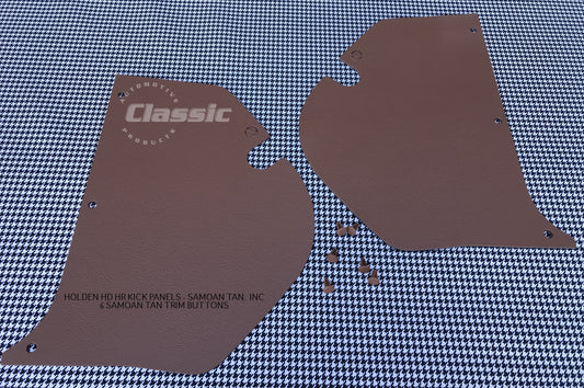HOLDEN HD HR Side Kick Panels SAMOAN TAN (pair) Inc 6 Samoan Tan Trim Buttons