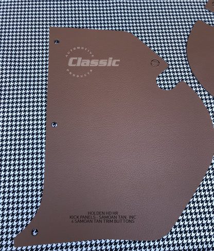HOLDEN HD HR Side Kick Panels SAMOAN TAN (pair) Inc 6 Samoan Tan Trim Buttons