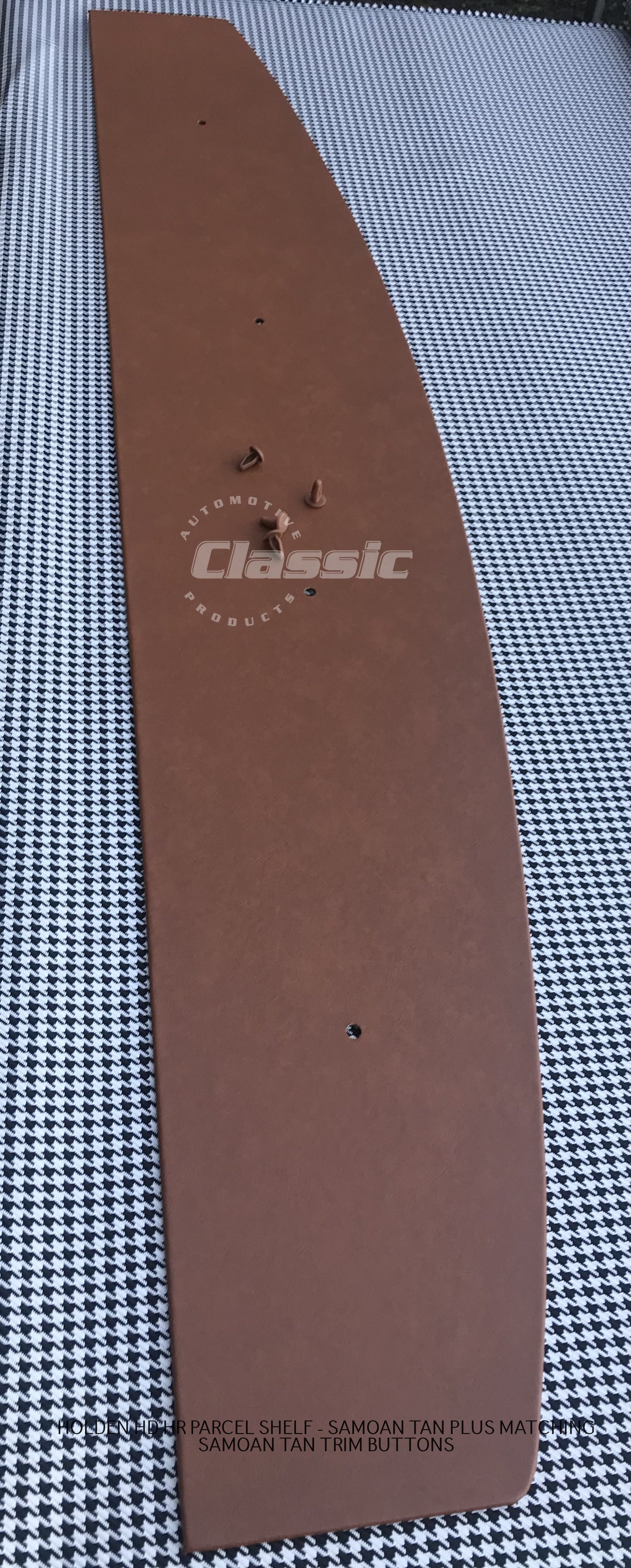 HOLDEN  HD HR PARCEL SHELF SAMOAN TAN & 4 Samoan Tan Trim Buttons