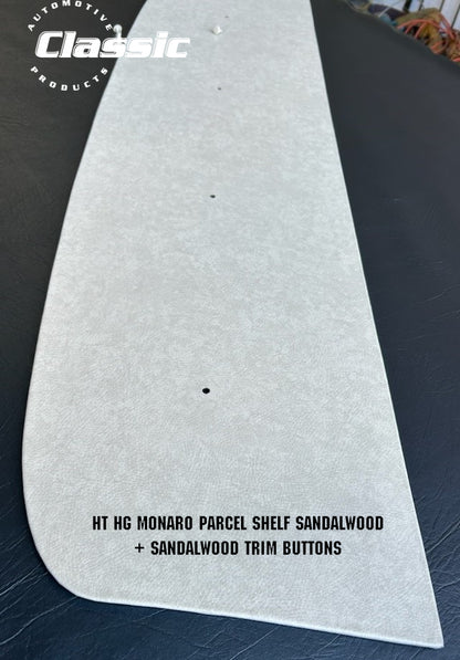 HOLDEN  HT HG MONARO PARCEL SHELF SANDALWOOD & 4 Sandalwood Trim Buttons