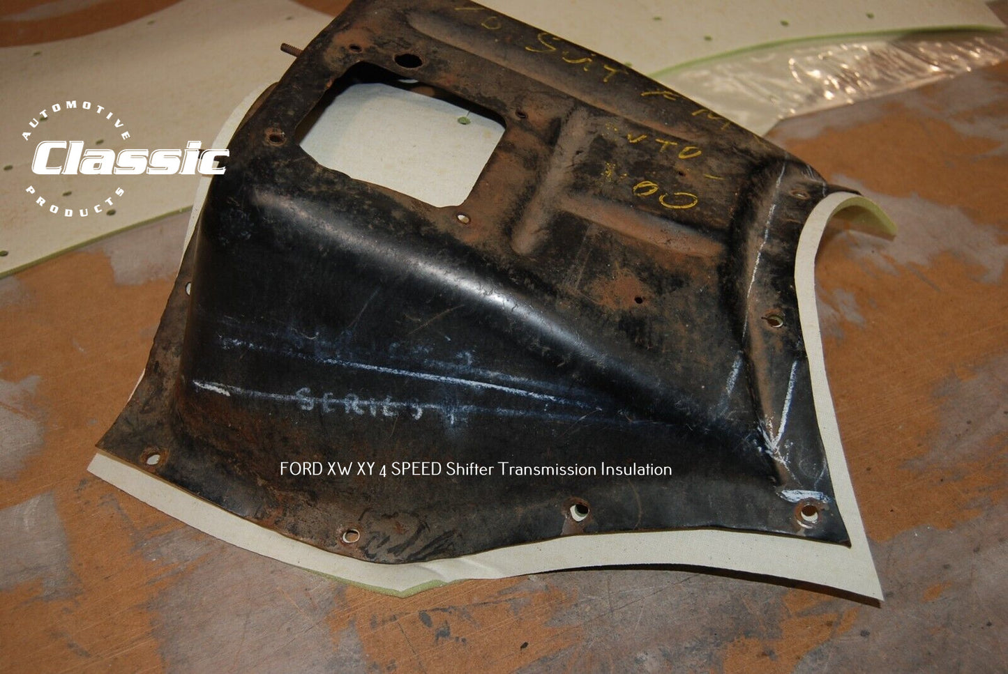 FORD XW XY 4 SPEED SHIFTER TRANSMISSION INSULATION PANEL