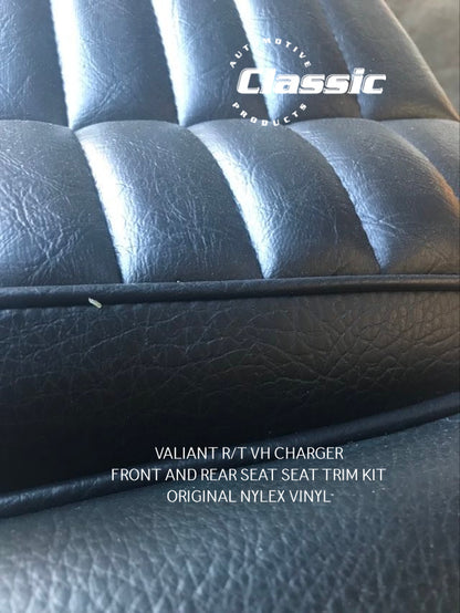 VALIANT R/T VH CHARGER FRONT AND REAR SEAT SEAT TRIM KIT ORIGINAL NYLEX VINYL