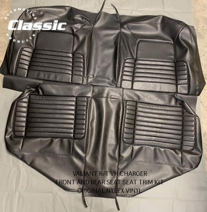 VALIANT R/T VH CHARGER FRONT AND REAR SEAT SEAT TRIM KIT ORIGINAL NYLEX VINYL