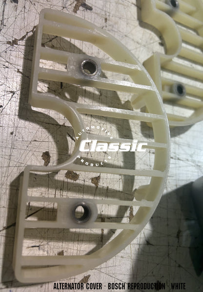 ALTERNATOR COVER BOSCH REPRODUCTION - WHITE