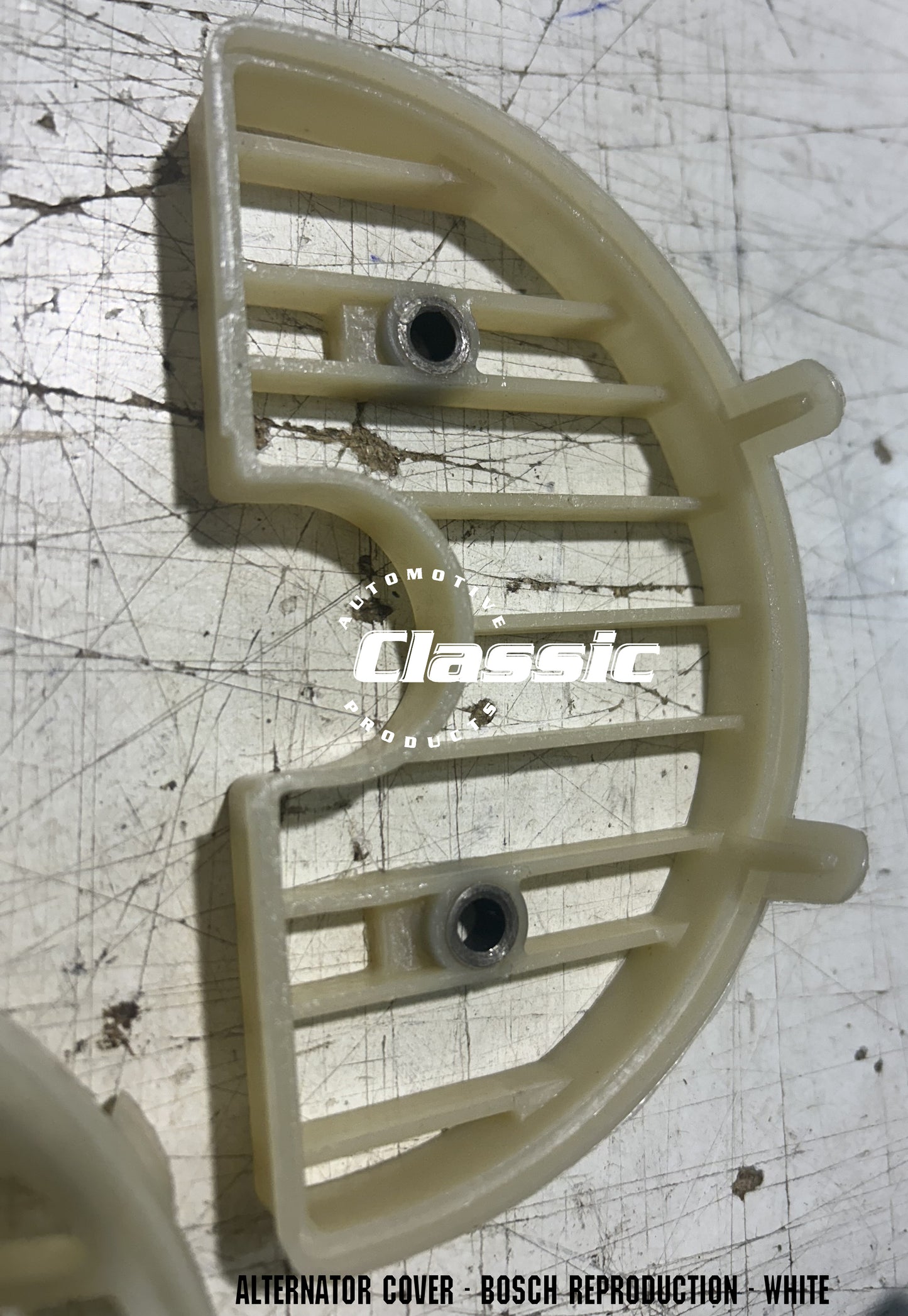 ALTERNATOR COVER BOSCH REPRODUCTION - WHITE